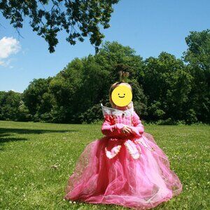 Girls Sleeping Beauty Aurora Pink Costume Dress (Size 110 or 4T/5T)